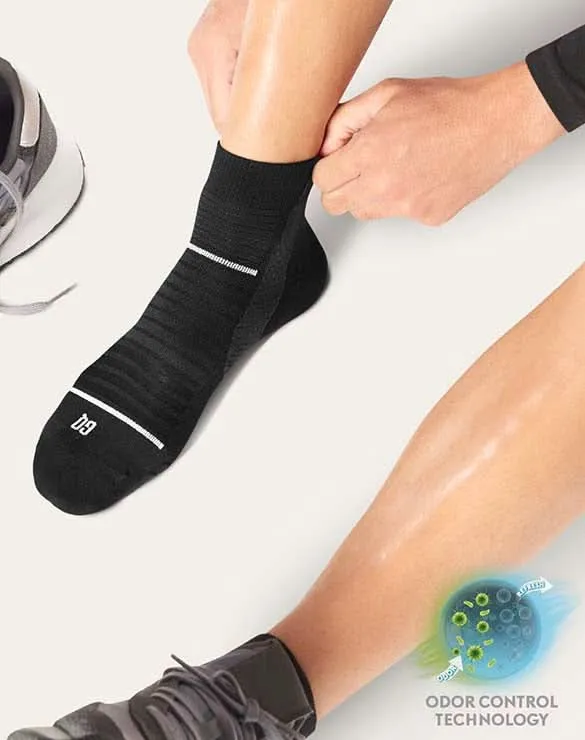 แพ็ก 5 คู่ Black & Neon - SMELLBLOCK™ Sport Day, Ankle