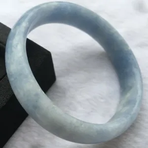 10% OFF- 61/62/63mm Certified Natural Lavender Purple Jadeite Emerald A*Jade HandCarved Bracelet Bangle X3370