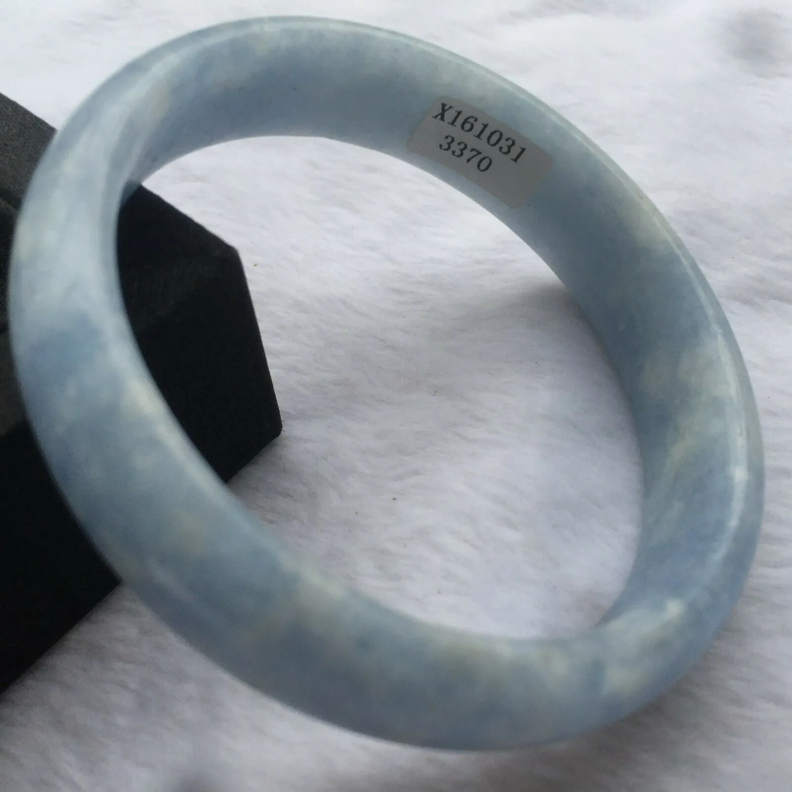 10% OFF- 61/62/63mm Certified Natural Lavender Purple Jadeite Emerald A*Jade HandCarved Bracelet Bangle X3370
