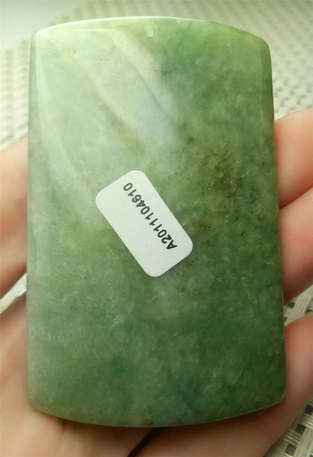 10% OFF- Certified Natural Jadeite Emerald A*Jade HandCarved Beautiful Landscape Jade Pendant A4610