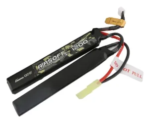 1200mAh 3S1P 11.1V 25C 2X LiPo Tamiya Plug – Nunchuck (2 cell   1 cell)