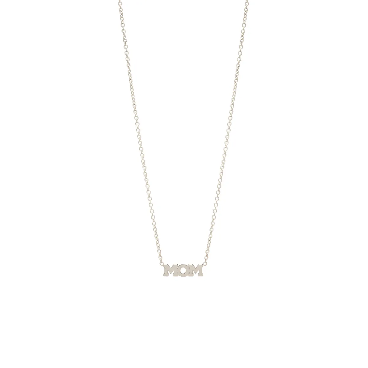 14k itty bitty MOM necklace