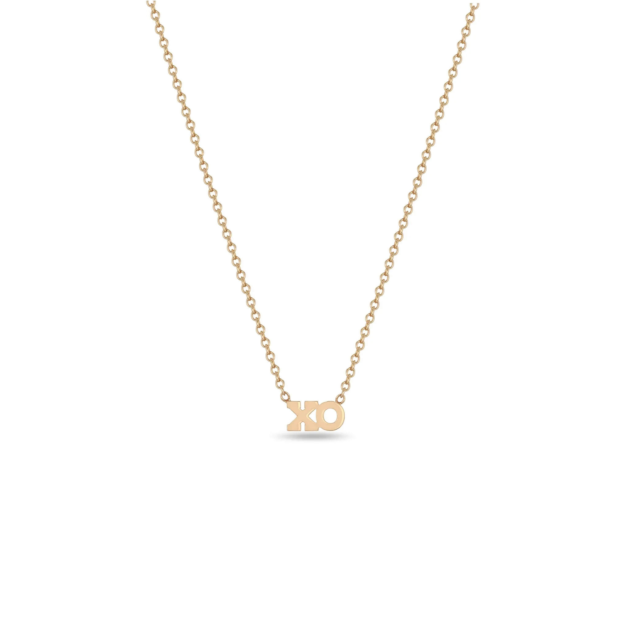 14k Itty Bitty XO Necklace
