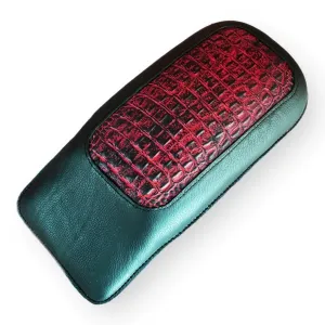 1998-2025 Passenger Pad Harley Touring Ant Red Alligator Leather Fits All Models