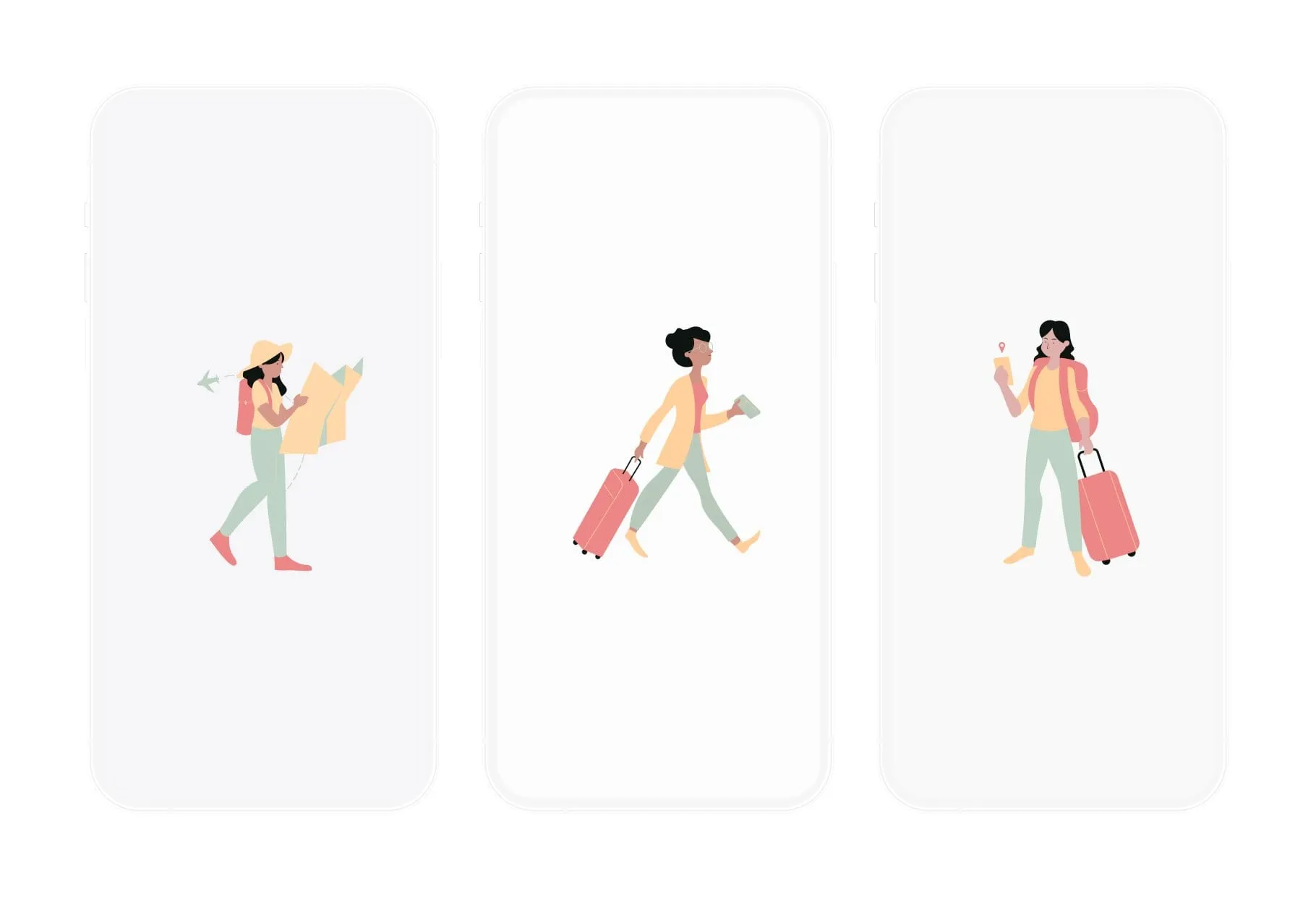 20 Unique Travel Illustrations Fully Editable in Canva