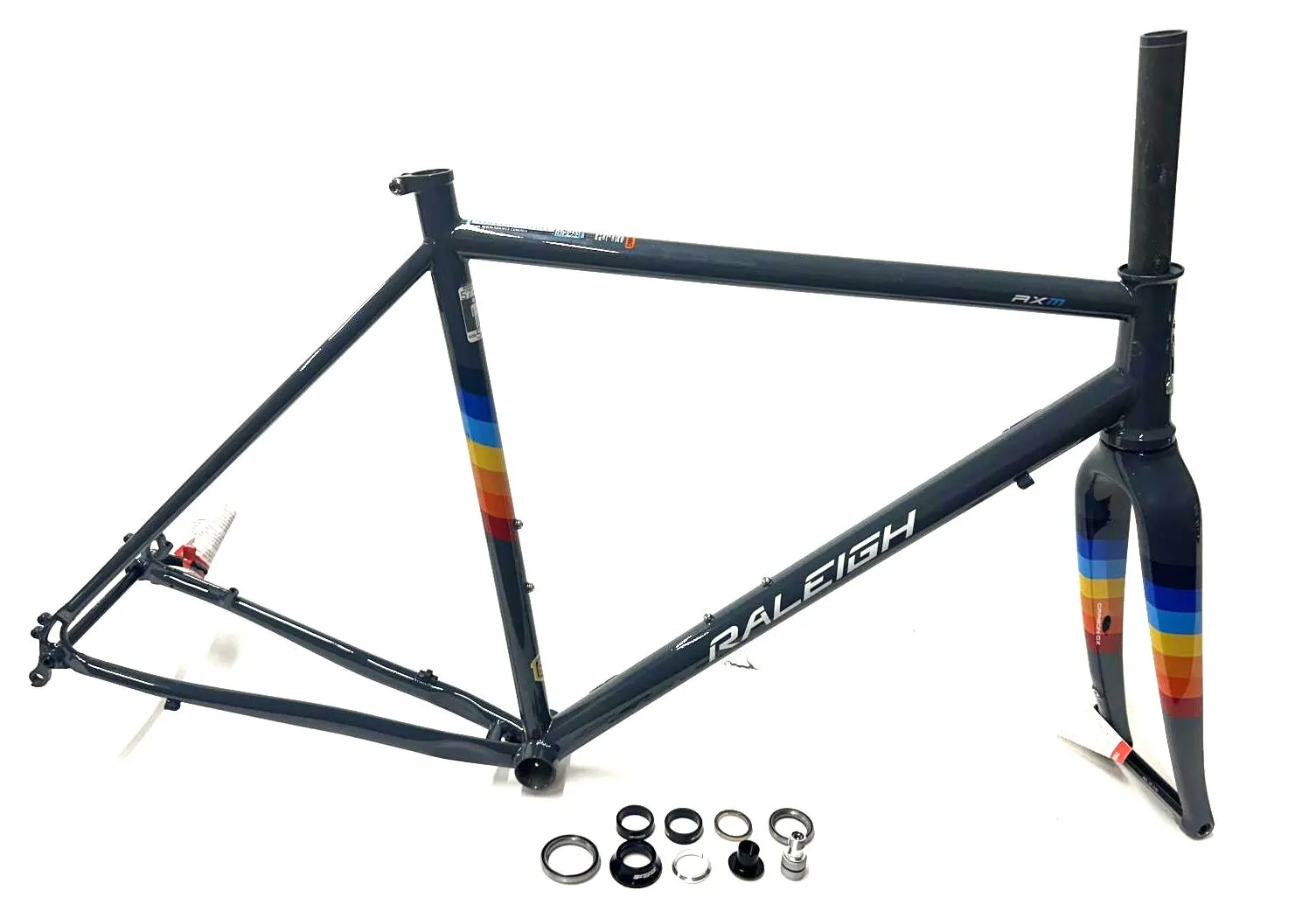 2017 Raleigh RXM Reynolds 56cm Rim 700c Cyclocross Bike Frame Carbon Fork New