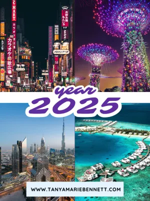 2025 Calendar, 2025 Travel Calendar, Monthly Calendar, 12 Month Calendar, Travel Gift, Wall Decor, Digital Calendar, Digital Download