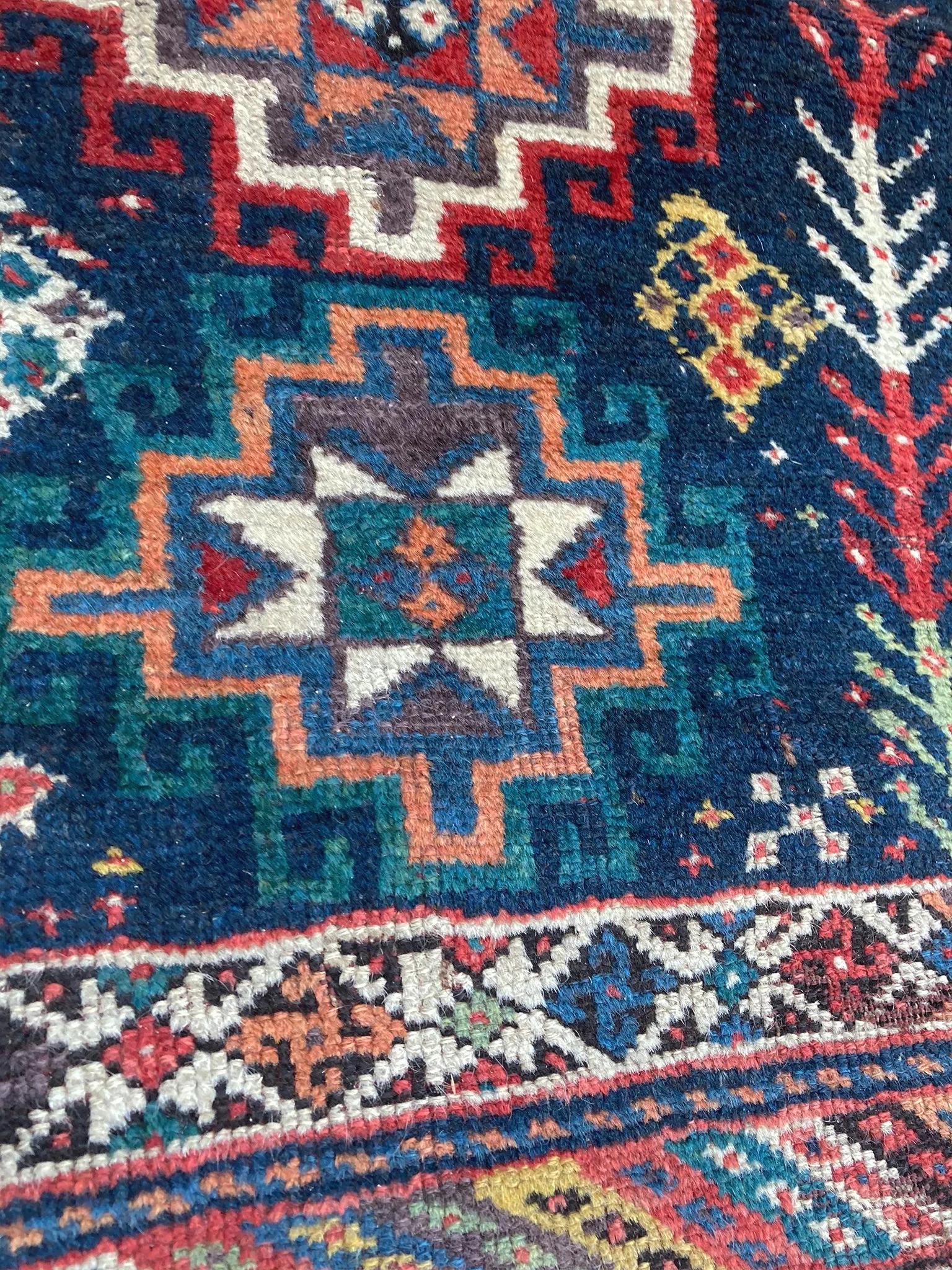 20th Century Kurdish Area Rug - 90" x 55"