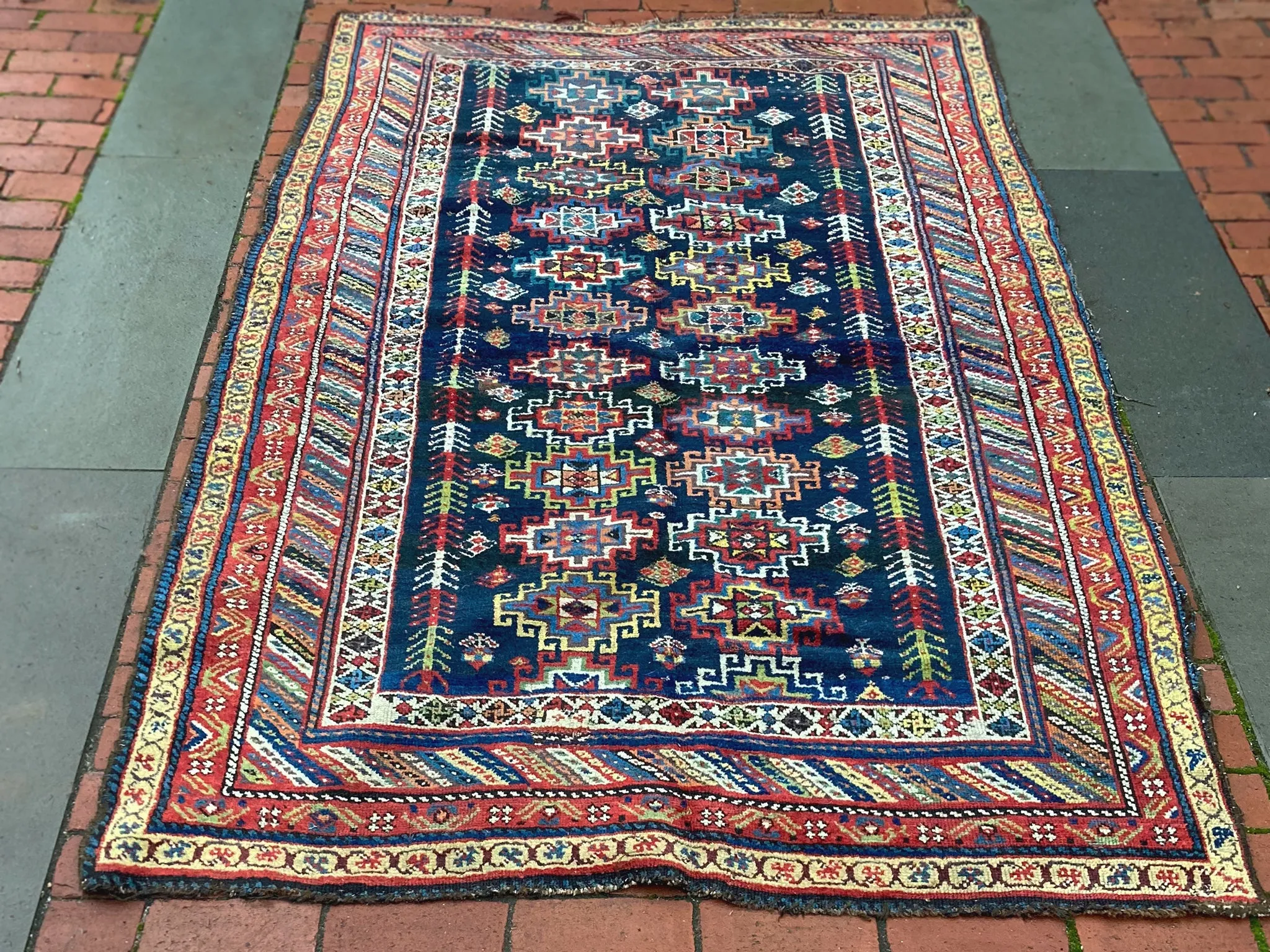 20th Century Kurdish Area Rug - 90" x 55"