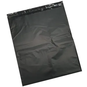 300x400mm (100pcs) - PM6 - Black Poly Mailer Satchels