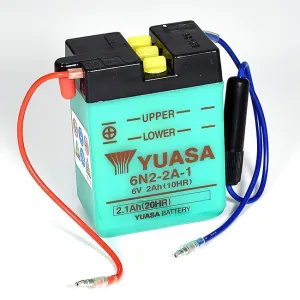 6N2-2A DG Battery with acid pack Yuasa (6N22APK)