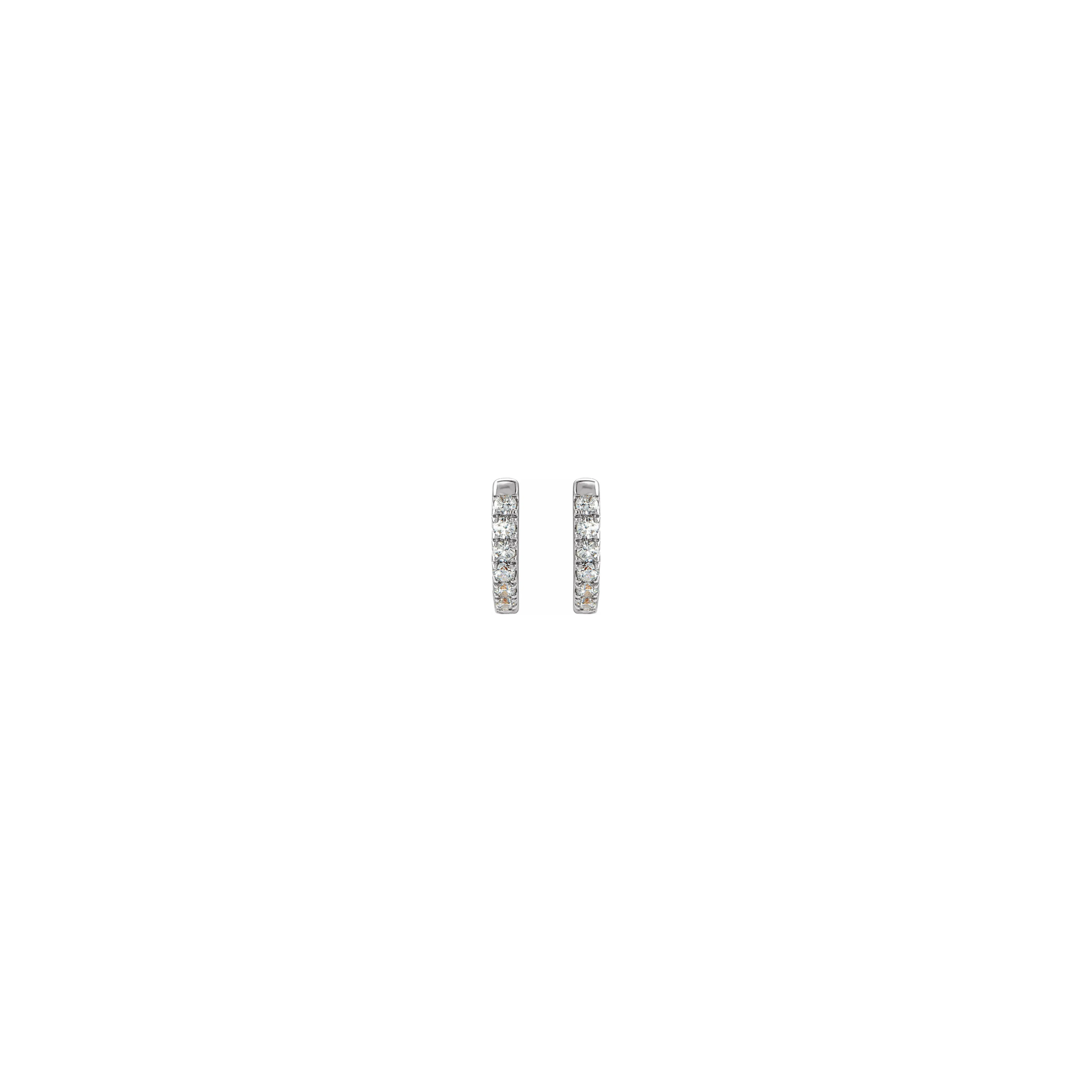 8mm Diamond Huggie Earrings