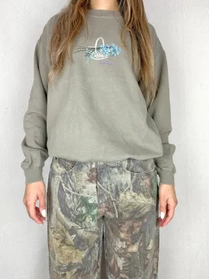 90's Alaska Embroidered Vintage Sweatshirt Size 10-12