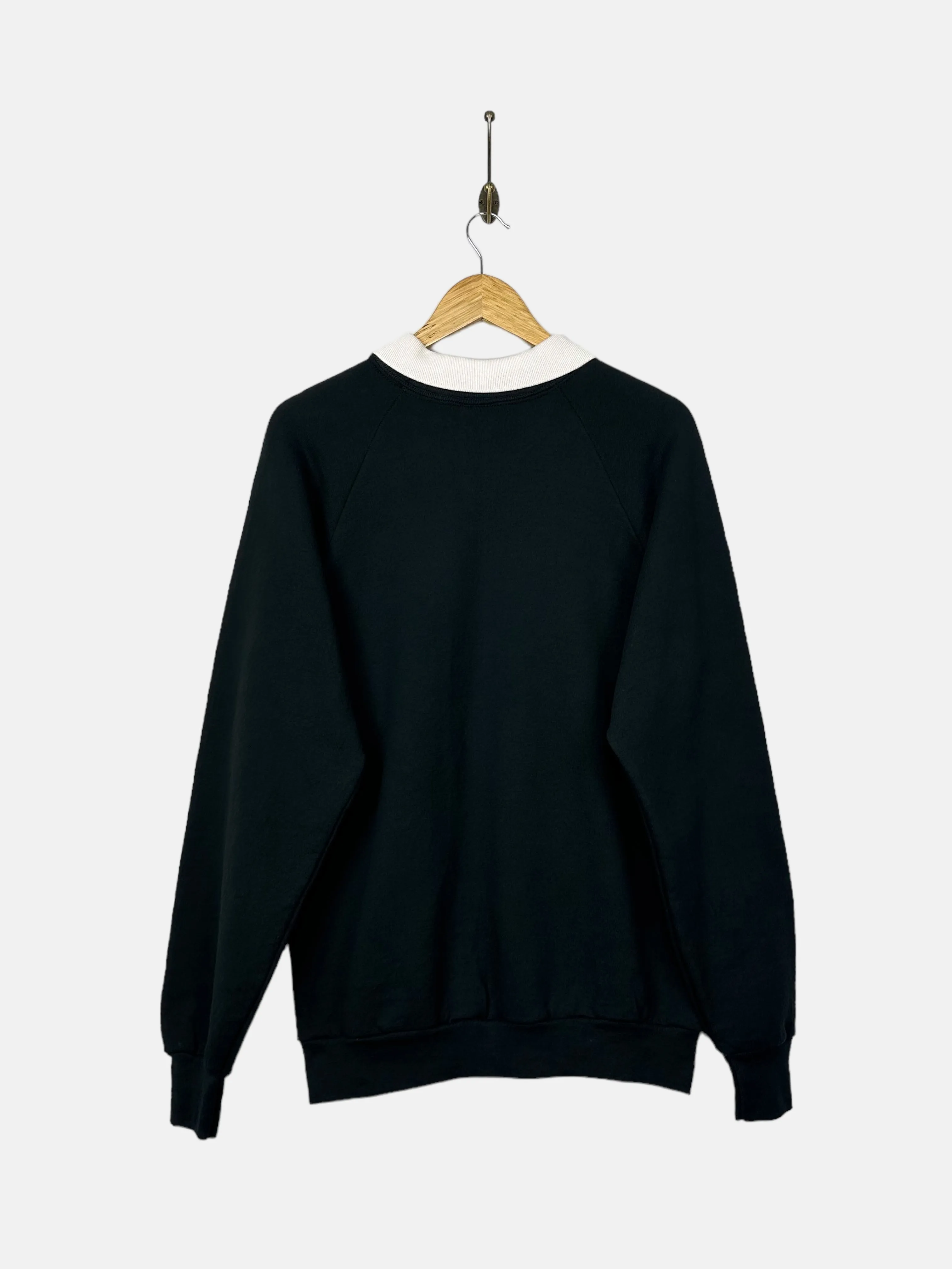 90's Charlevoix USA Made Embroidered Vintage Collared Sweatshirt Size S