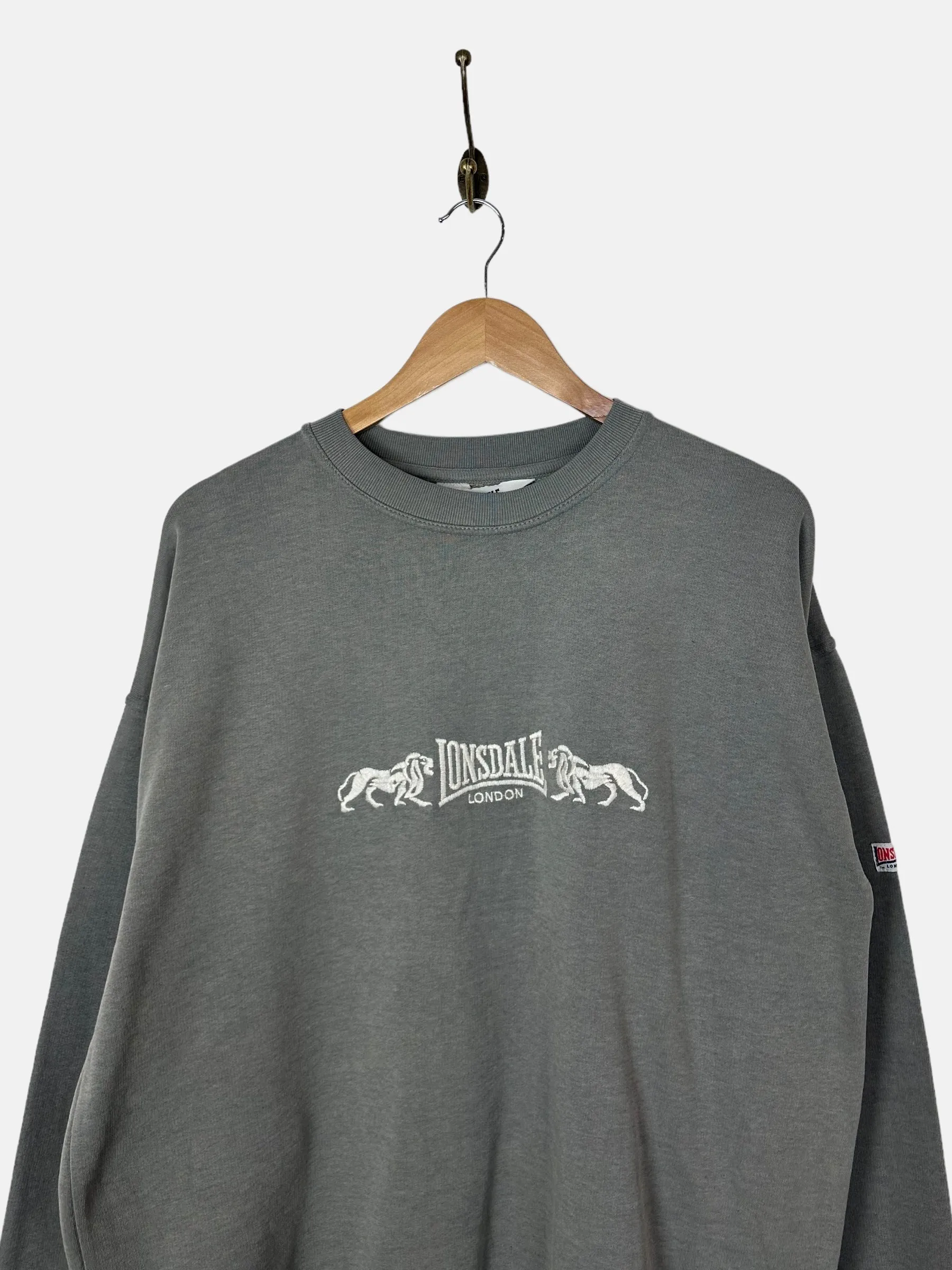 90's Lonsdale London Embroidered Vintage Sweatshirt Size M-L