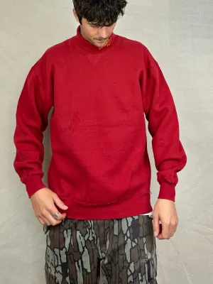 90's Summa & Iezzi USA Made Embroidered Vintage Mock-Neck Sweatshirt Size L-XL
