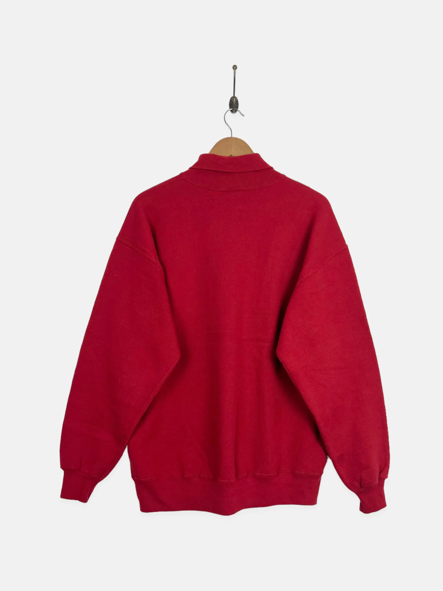 90's Summa & Iezzi USA Made Embroidered Vintage Mock-Neck Sweatshirt Size L-XL