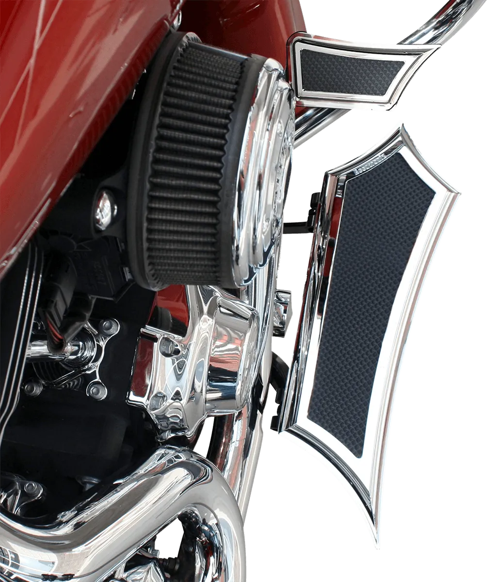 Accutronix FLBP-IC Instigator Rear Brake Pedal Cover - Chrome
