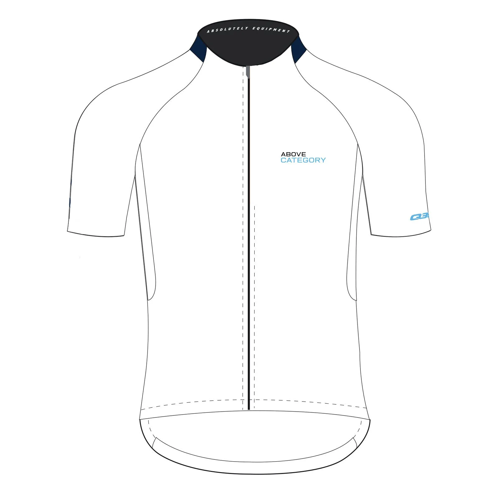 ACX Q36.5 White Jersey Short Sleeve - Men