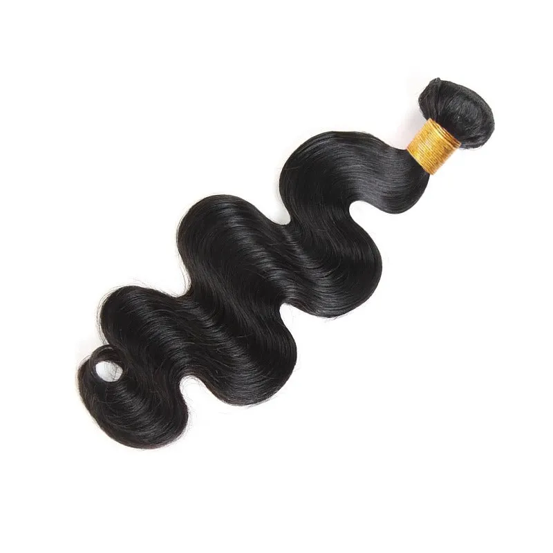 Affordable Hair Body Wave 100% Human Hair Natural Black 1 Bundle 100gram