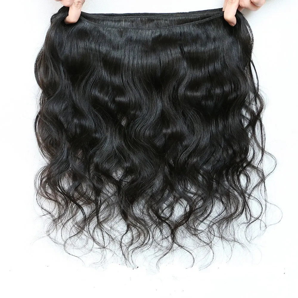 Affordable Hair Body Wave 100% Human Hair Natural Black 1 Bundle 100gram