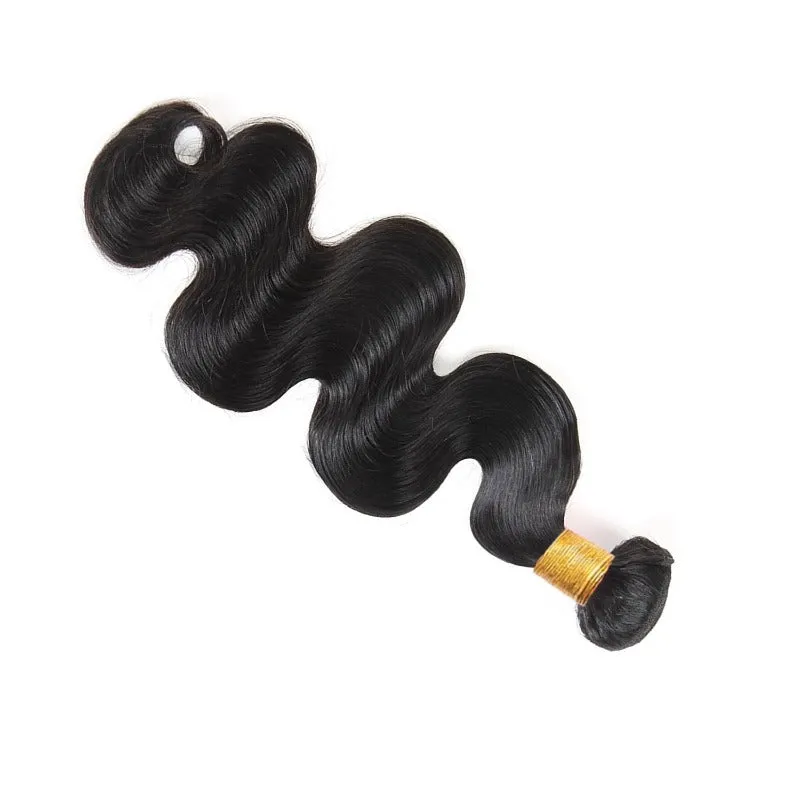 Affordable Hair Body Wave 100% Human Hair Natural Black 1 Bundle 100gram