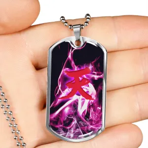 Akuma's "天" (Ten) Kanji Dog Tag (Engraving Available)