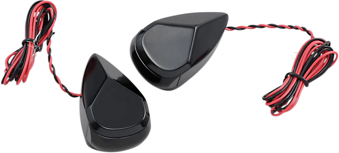 Alloy Art MRL-2B LED Turn Signal - Black Smoke/Red Lens