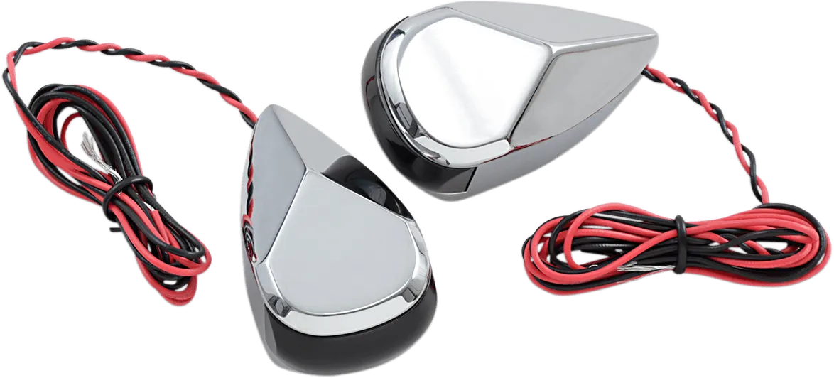 Alloy Art MRL-2C LED Turn Signal - Chorme Smoke/Red Lens