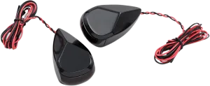 Alloy Art MRL-3B LED Turn Signal - Black Red/Red Lens