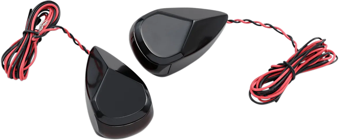 Alloy Art MRL-3B LED Turn Signal - Black Red/Red Lens