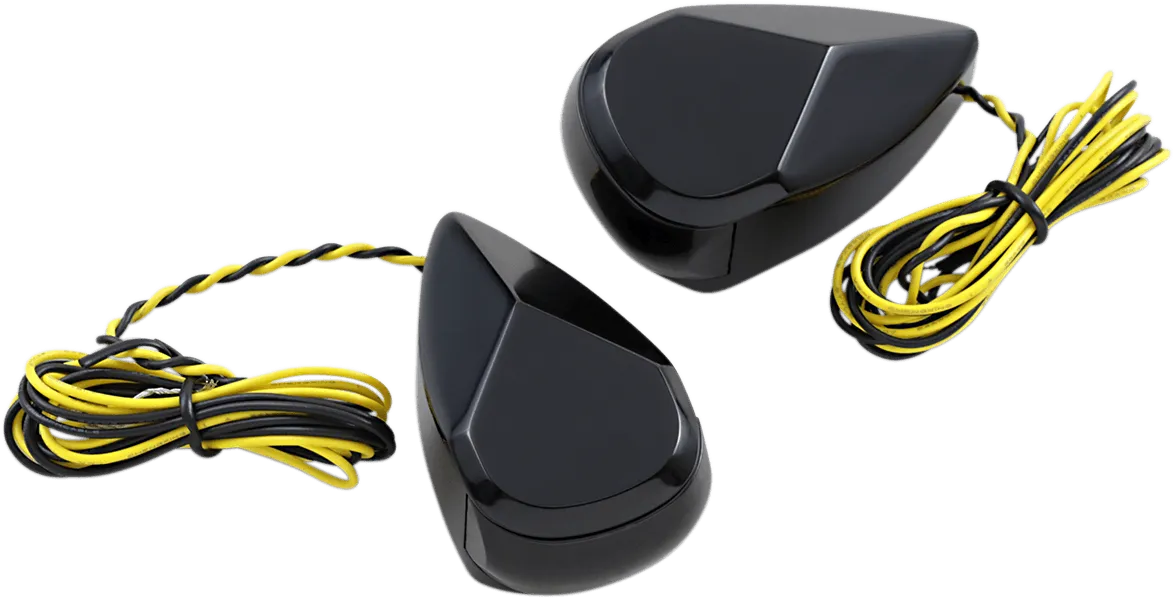 Alloy Art MRL-3B LED Turn Signal - Black Red/Red Lens