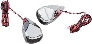 Alloy Art MRL-3C LED Turn Signal - Chrome Red/Red Lens