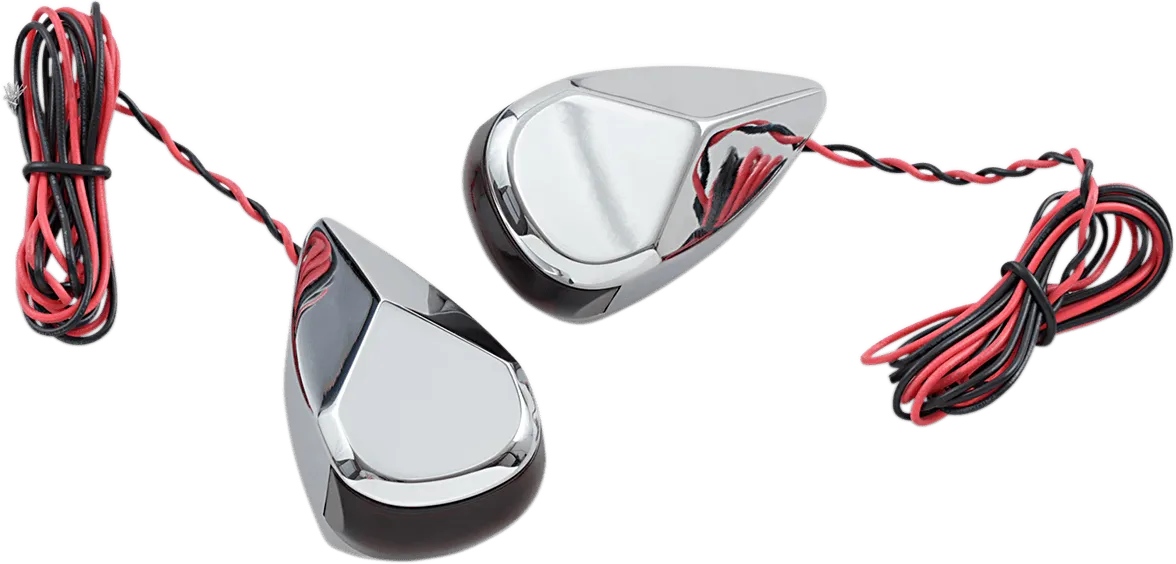 Alloy Art MRL-3C LED Turn Signal - Chrome Red/Red Lens