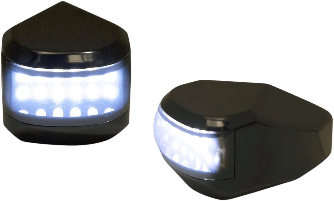 Alloy Art MRL-4C LED Driving Signal Lights - Chrome Smoke - White Lens