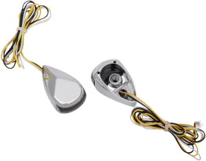 Alloy Art MRL-4C LED Driving Signal Lights - Chrome Smoke - White Lens