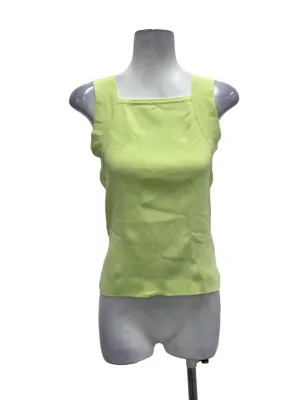 Apple Green Square Neck Knit Top OSN