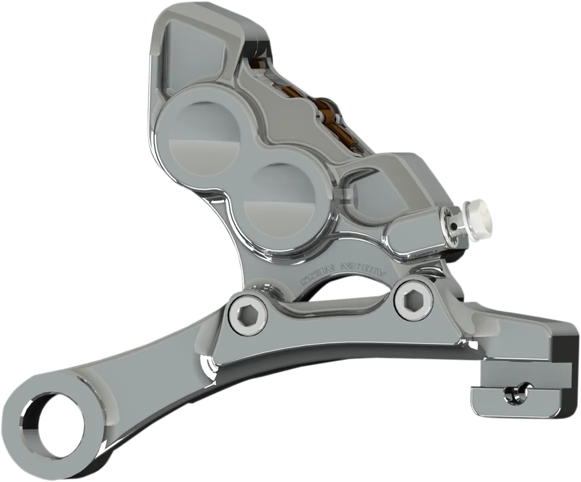 Arlen Ness 02-304 4-Piston Brake Rear Caliper/Bracket - Chrome