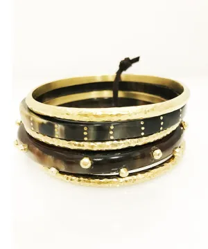 Ashley Pittman Masafa Dark Bangle Set