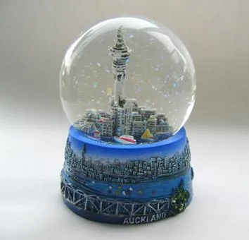 Auckland New Zealand Sky Tower Snow Globe
