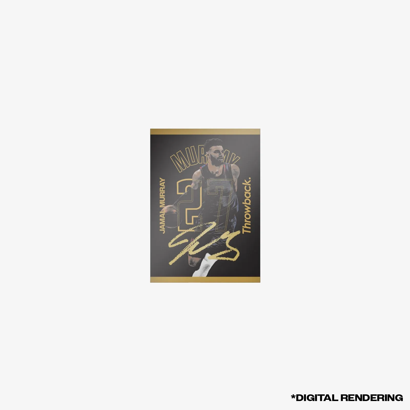Autographed Jamal Murray Throwback Trading Card