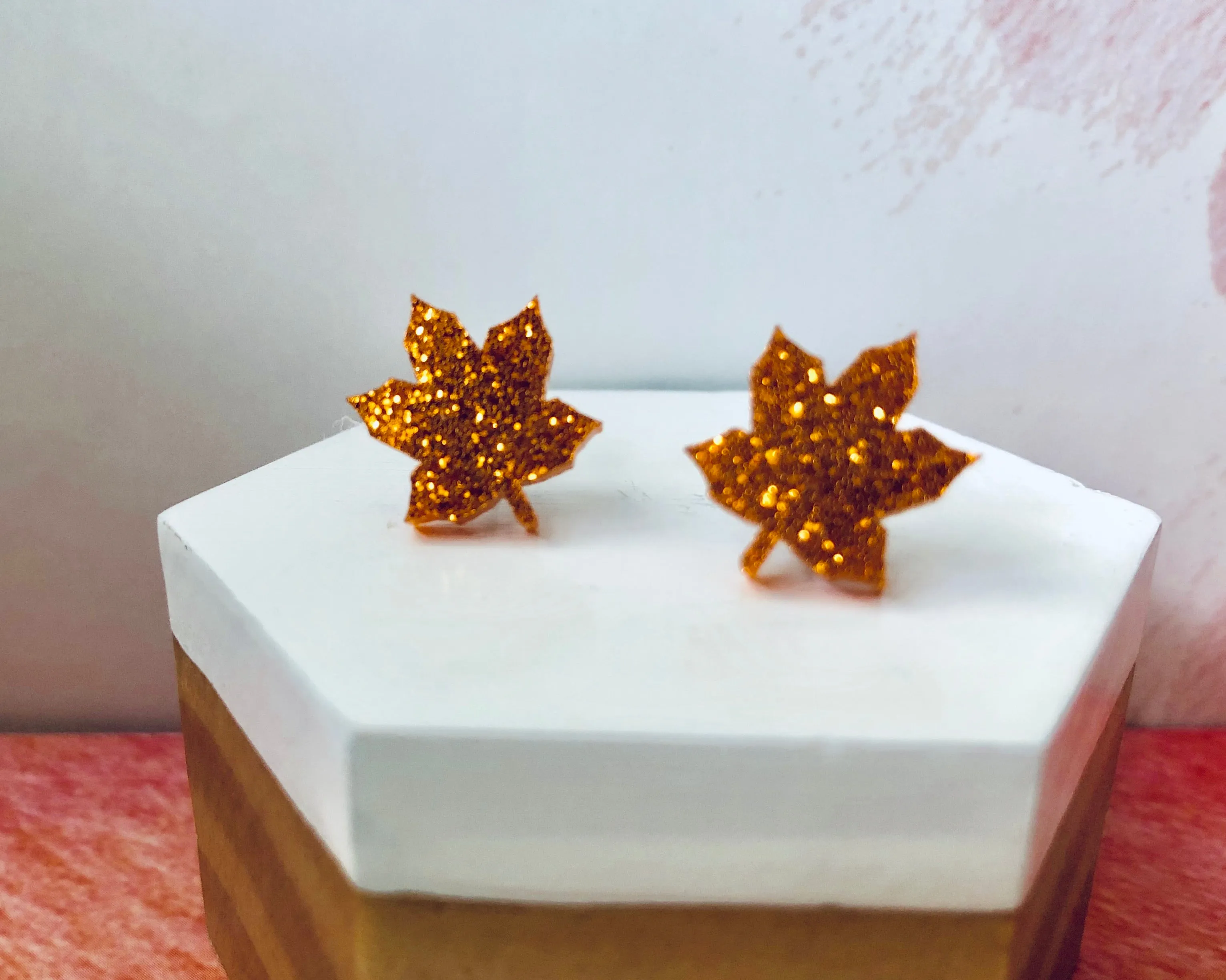 'Autumn Leaves' Mini Stud Earrings