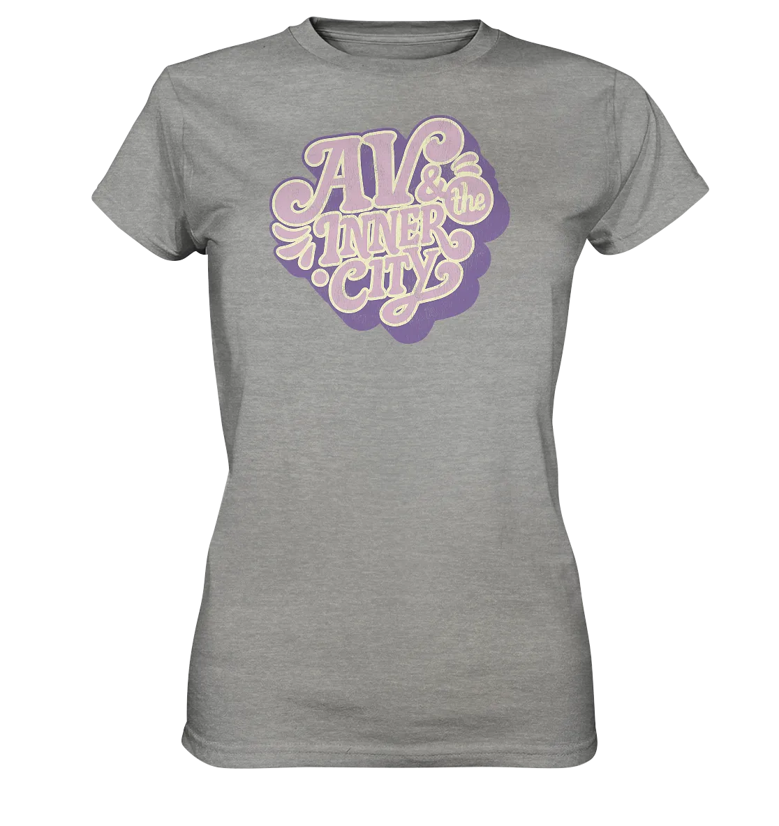 AV & the Inner City / Women's Premium Shirt with Purple Logo