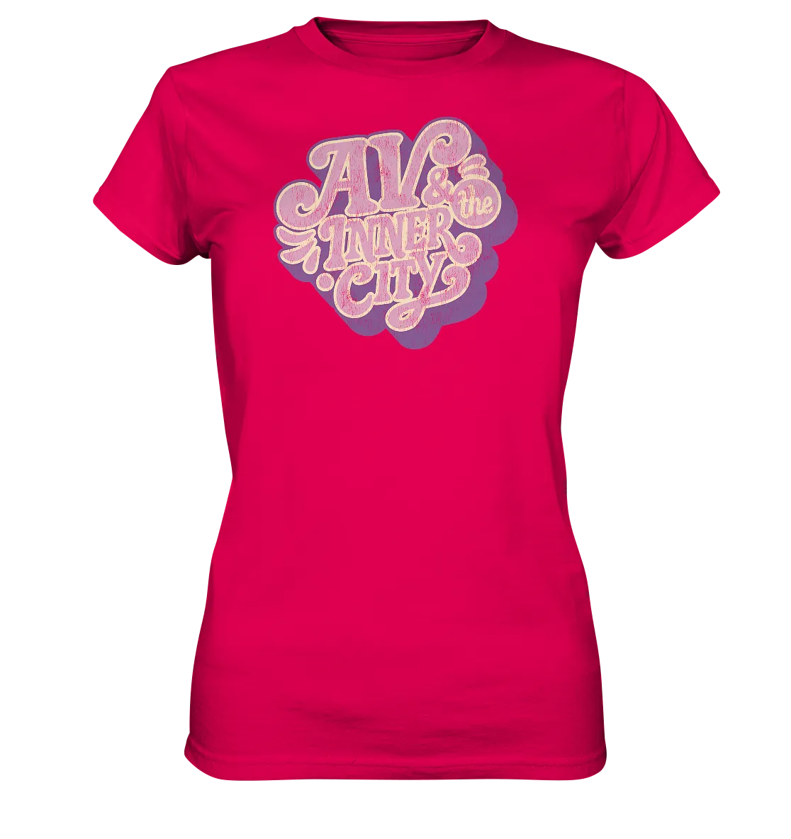 AV & the Inner City / Women's Premium Shirt with Purple Logo