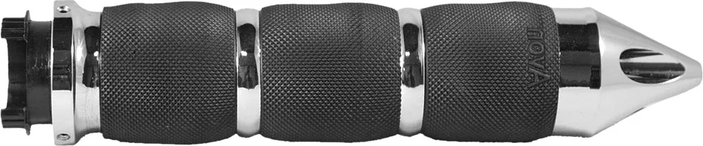 AVON MT-AIR-90-CH-GA Avon Air Cushioned Metric Grips Heated W/Throttle Boss Blk
