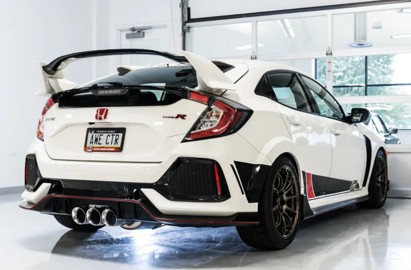 AWE Tuning 2017  Honda Civic Type R Touring Edition Exhaust w/Front & Mid Pipes - Chrome Silver Tips