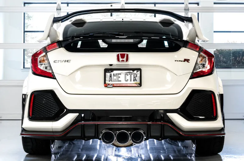 AWE Tuning 2017  Honda Civic Type R Touring Edition Exhaust w/Front & Mid Pipes - Chrome Silver Tips