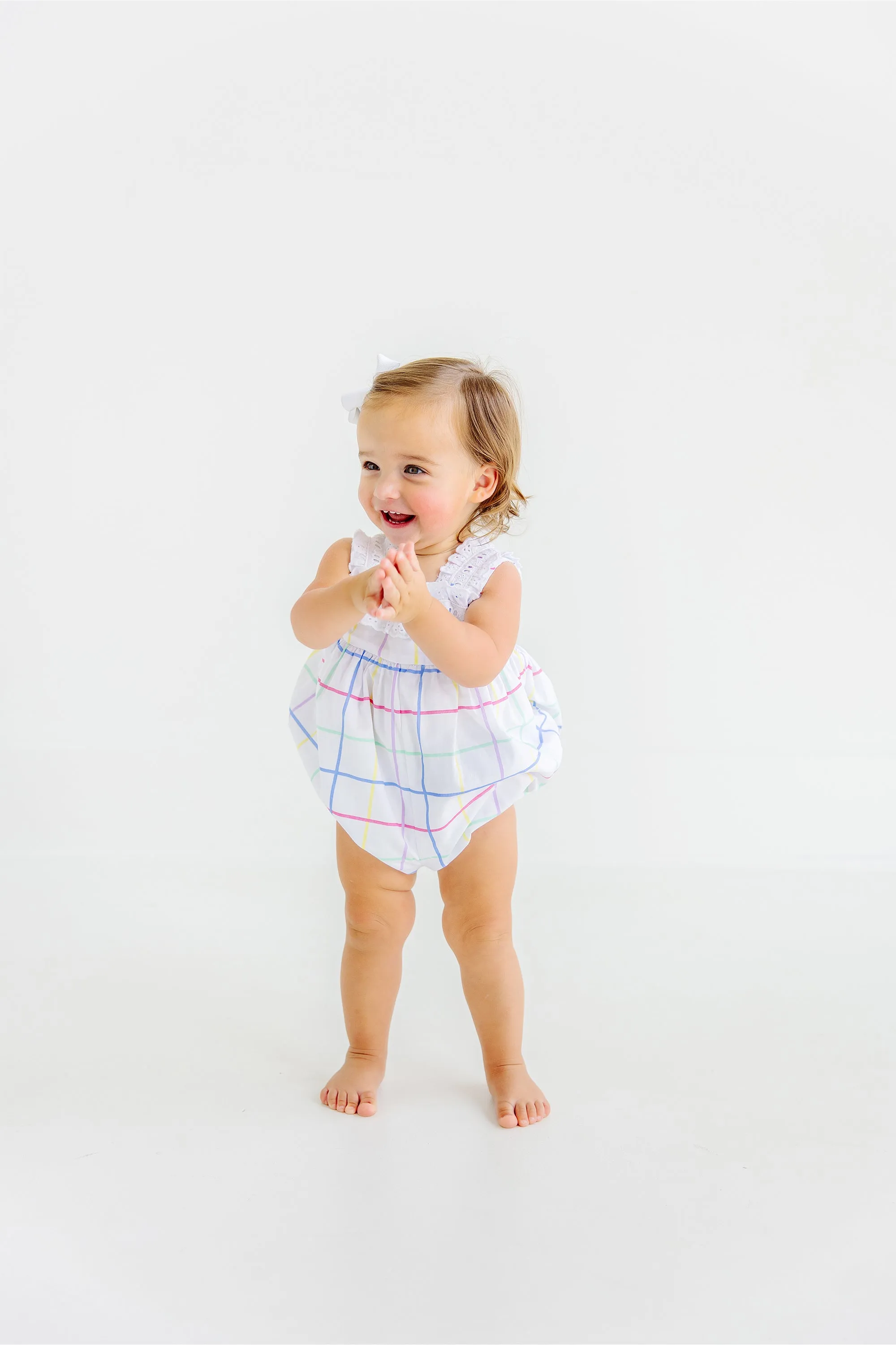 Babs Bubble - Water Street Windowpane with Worth Avenue White