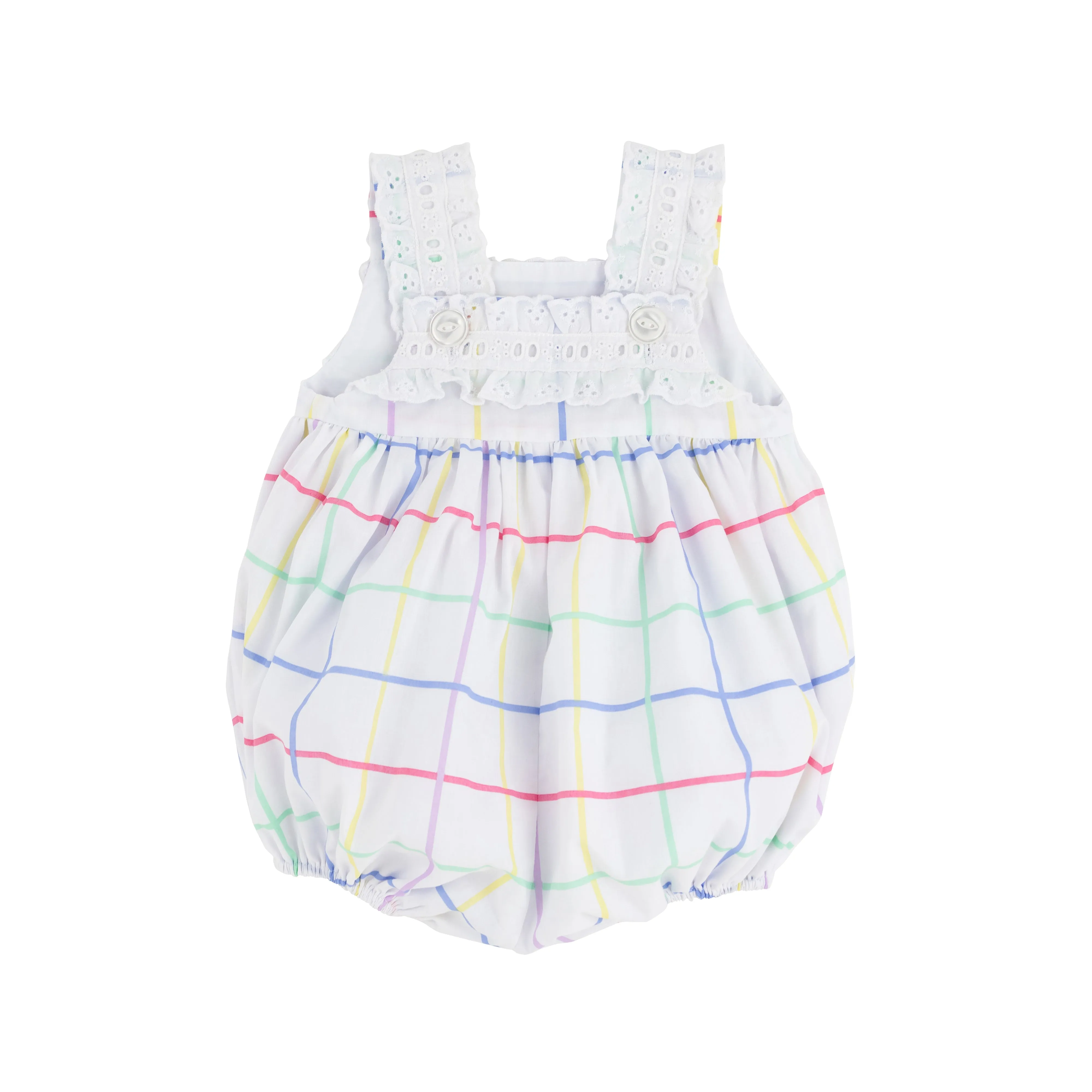 Babs Bubble - Water Street Windowpane with Worth Avenue White