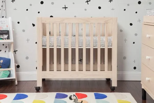 Babyletto Origami Collapsible Mini Crib - Washed Natural